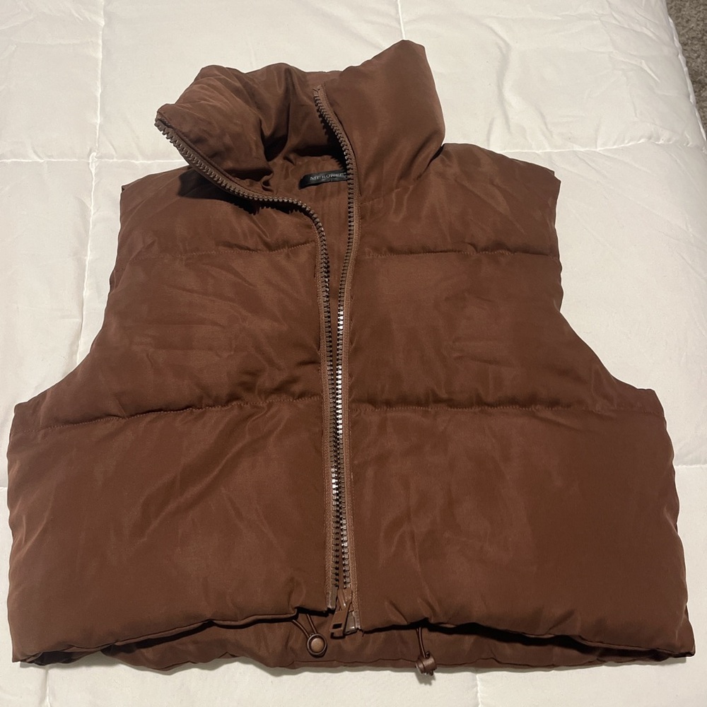 Brown Puffer Vest